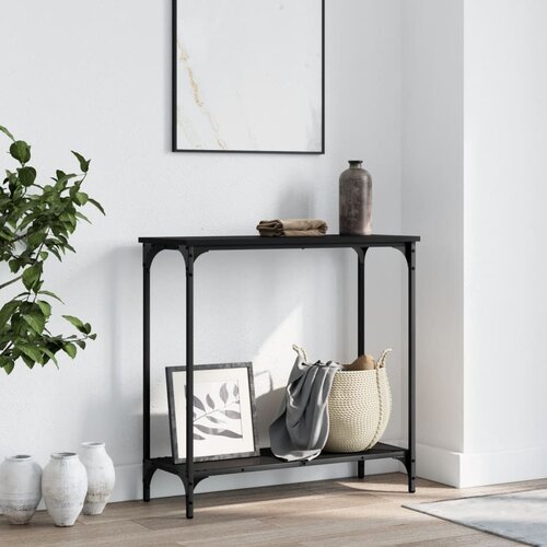 vidaXL Konzolni stol crni 75 x 30,5 x 75 cm od konstruiranog drva Cijene
