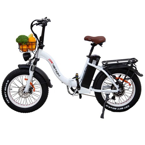 Drvetion Električno Kolo CT20 - 750W Motor 48V20AH Baterija 20" Kolesa Oljna Zavora - Biserno Bela, (21618727) Cene