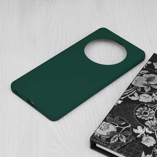 Techsuit Soft Edge Silicone maska za Honor Magic6 Lite - tamno zelena Slike