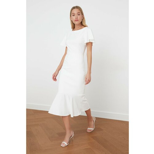 Trendyol Midi bijela ženska haljina Slike
