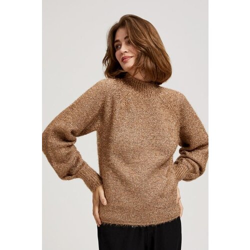 Moodo Turtleneck sweater decorated with metallic thread Slike