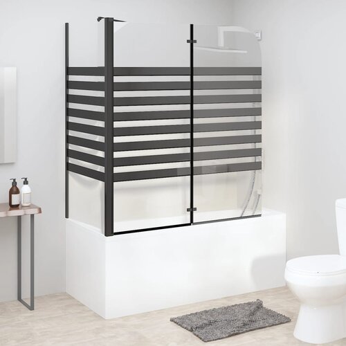 vidaXL Črtasta tuš kabina 120x68x130 cm kaljeno steklo Cene