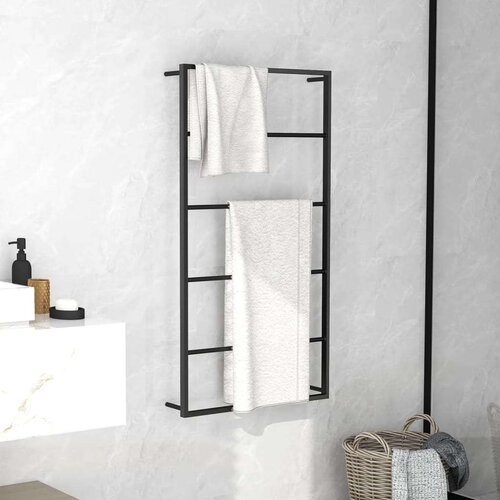 vidaXL Stalak za ručnike crni 60 x 10 x 116 cm čelični Cijene