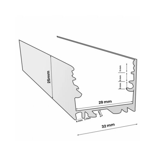  led profil LL-ALP018-R komplet crni Cene