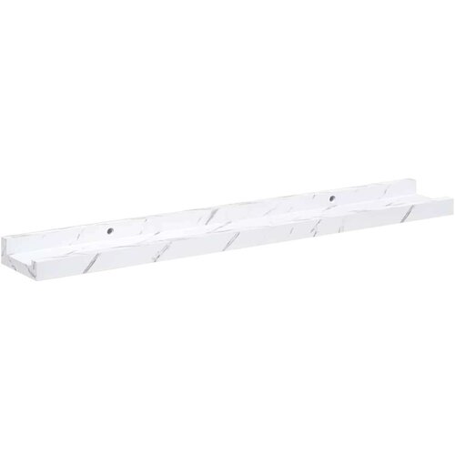  Polica na zidu s policom 4 pcs Bijeli mramor 60 x 9 x 3 cm Slike