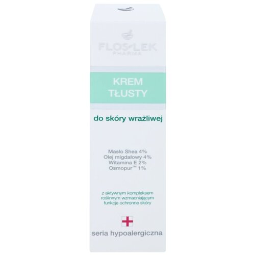 FlosLek Pharma Hypoallergic Line visoko hranilna nočna krema za občutljivo in razdraženo kožo 50 ml Slike