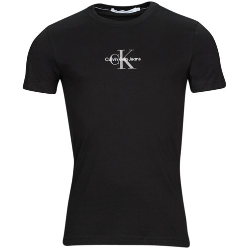 Calvin Klein Jeans Majice s kratkimi rokavi MONOGRAM LOGO TEE Črna Slike