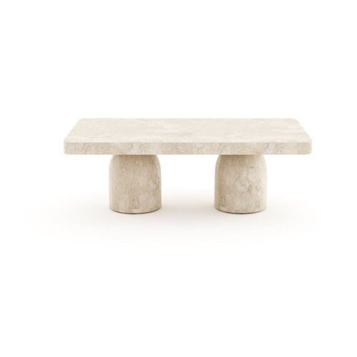 Hanah home sto za dnevnu sobu mermer coffee table 6 cream Slike