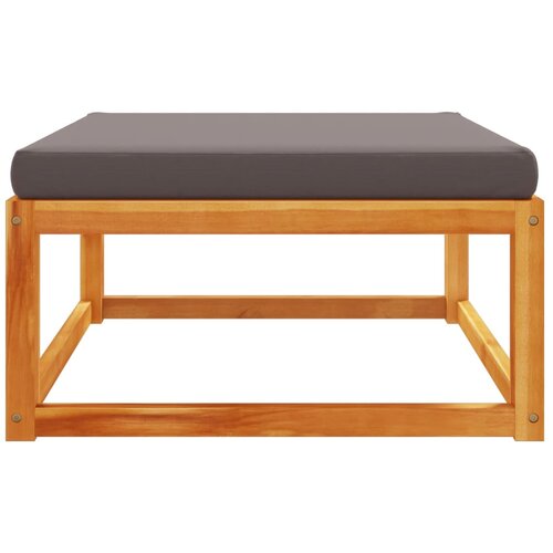  Vrtni tabure s jastukom 65x65x29 cm od masivnog drva bagrema Slike