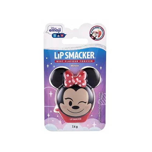 Lip Smacker Disney Minnie Mouse negovalen balzam za ustnice 7,4 g odtenek Strawberry Le-Bow-nade