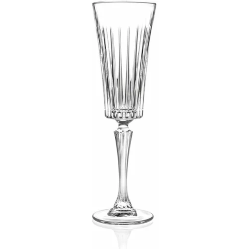 RCR Cristalleria Italiana Komplet 6 kristalnih kozarcev za šampanjec Edvige, 210 ml