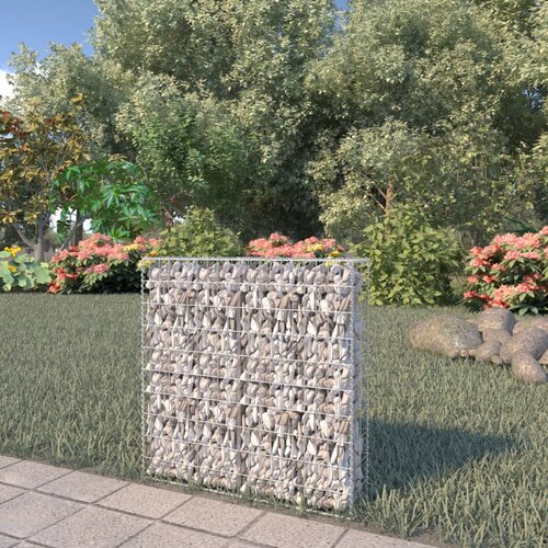 vidaXL Gabionska stena s pokrovi iz pocinkanega jekla 80x20x100 cm Cene