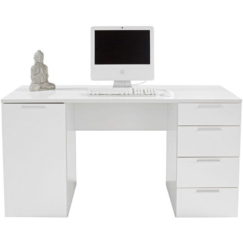 Lesnina XXXL Pisalna Miza Larry Ii New, Bela Slike