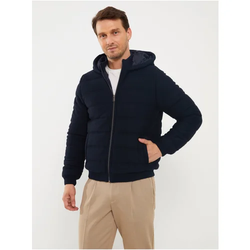 LC Waikiki Men's Slim Fit Hooded Knitwear Coat