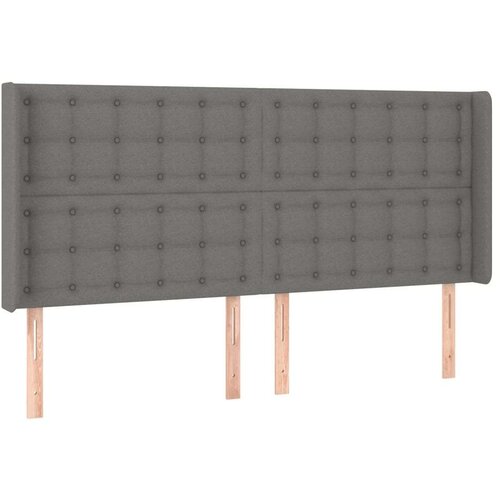  Box spring s madracem LED tamnosivi 180x200 cm tkanina Slike