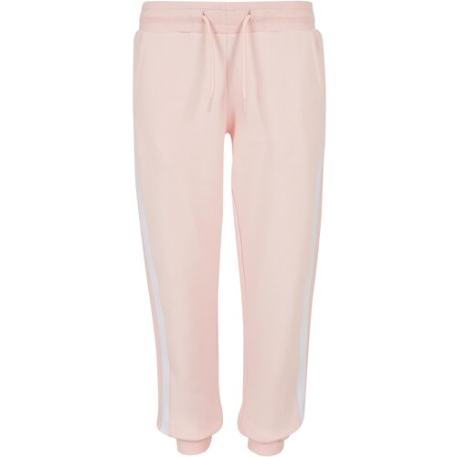 Urban Classics Kids Girls College Contrast Sweatpants pink/white/pink Cene