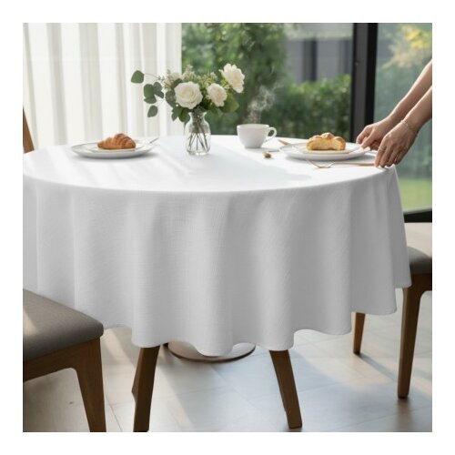 Stolnjak Ovalni 160x220cm White color Linije ( VLK0001360 whitelines ) Cene