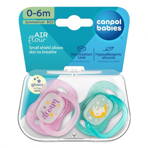 Canpol NIGHTGLOW Girl duda 0-6 m 2 kos Slike