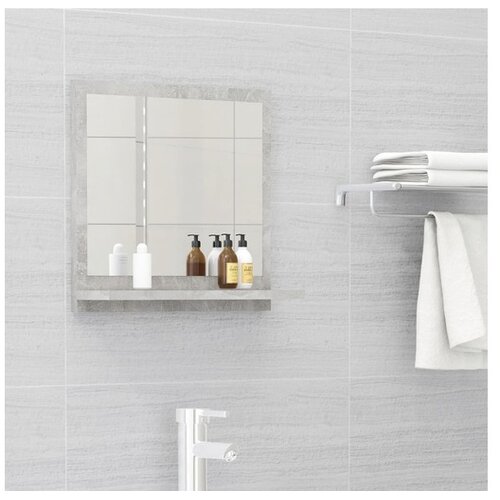  Kupaonsko ogledalo boja betona 40x10 5x37 cm konstruirano drvo Cijene