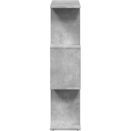 Pregrada regal za knjige 3 razina sivi 70x24x97 cm drveni Slike
