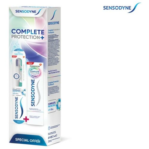 Sensodyne Complete Protection Pasta za zube, 75 ml + Četkica za zube GRATIS Slike