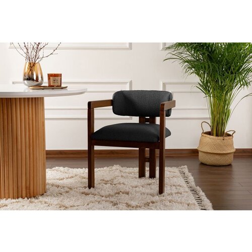 Hanah home stolica mistral - walnut, dark grey dark greywalnut chair Cene