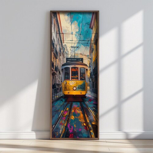 WALLXPERT FAH012-150 Multicolor Decorative Framed MDF Painting Cene