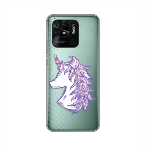 maska silikonska print skin za xiaomi redmi 10C purple unicorn Slike