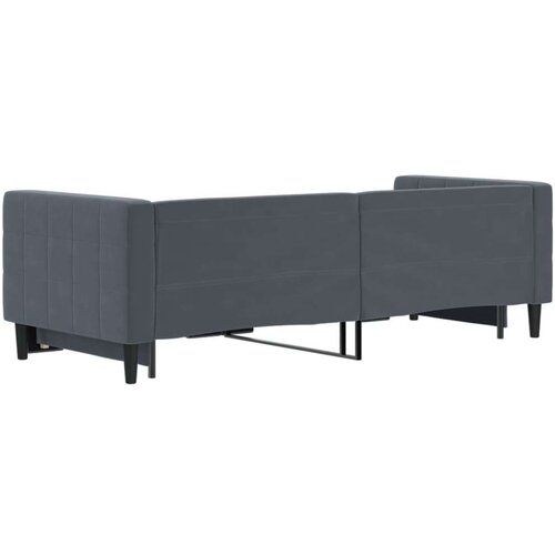 VidaXL dnevni krevet na razvlačenje bez madraca tamnosivi 80x200 cm Slike