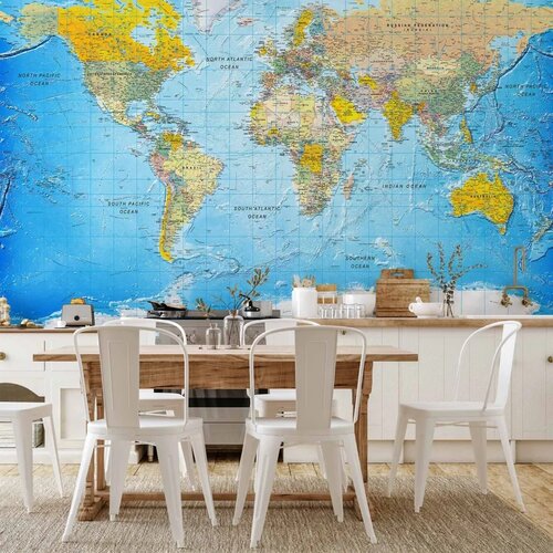  Foto tapeta - World Classic Map 200x140 Vodootporna Cene
