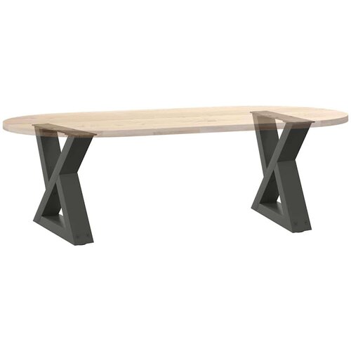  Noge za stolić 2 kom antracit 40x(30-31 3) cm čelik Slike