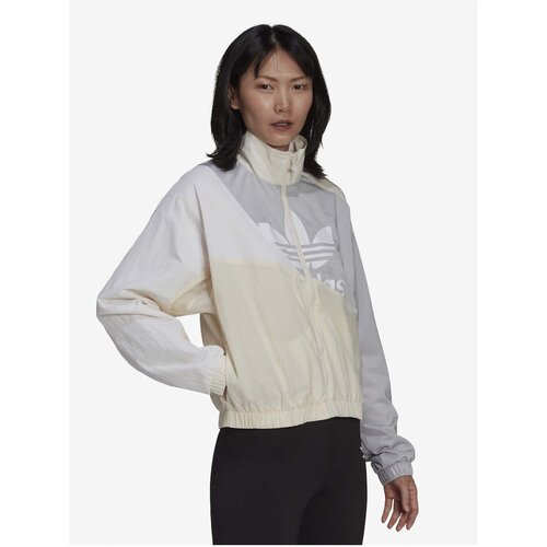Adidas Cream-Grey Women's Lightweight Jacket Originals - Women | ePonuda.com