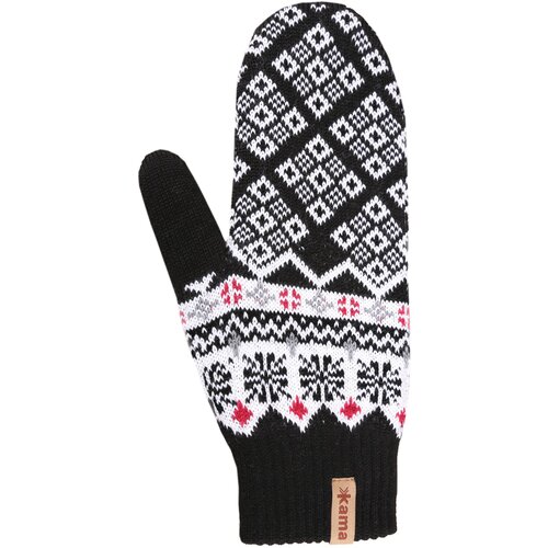 Kama womens gloves knitted merino R111 black s, black Slike