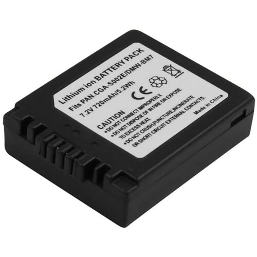 AVIZAR Baterija Li-ion 7.2V za fotoaparat Panasonic Lumix, združljiva s CGA-S002E, 720mAh, (5000309893) Cene
