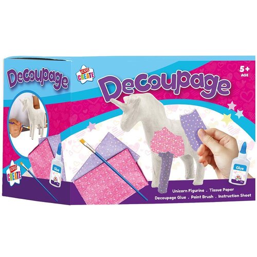 KIDS CREATE Ustvarjalni set: Samorog, decoupage, (20633950) Cene
