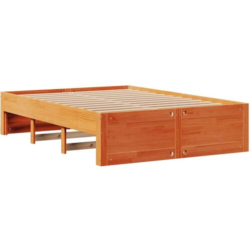  Okvir kreveta bez madraca s ladicama 150 x 200 cm od borovine Slike