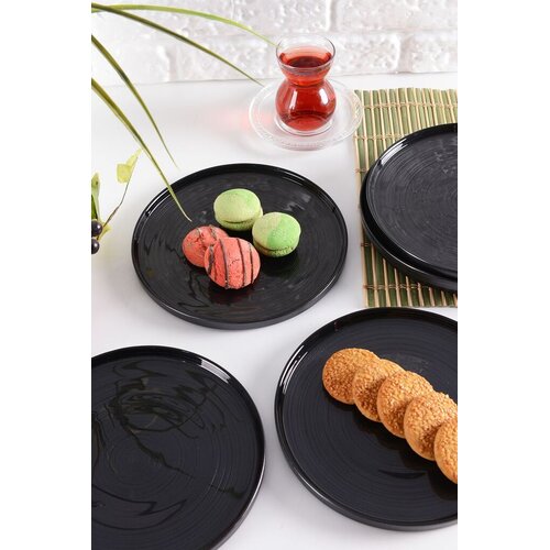 Hermia Set dezertnih tanjira, 6 komada, Antracit Cene