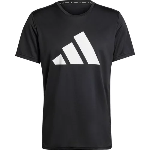 Adidas Funkcionalna majica 'RUN IT' črna / bela