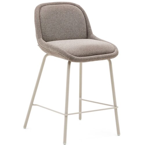 Kave Home Barska stolica sivo-bež (visine sjedala 65 cm) Aimin – Cene