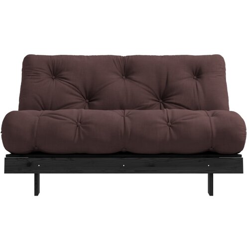 Karup Design Temno rjava raztegljiva sedežna garnitura 140 cm Roots Black Night &amp;ndash; Slike