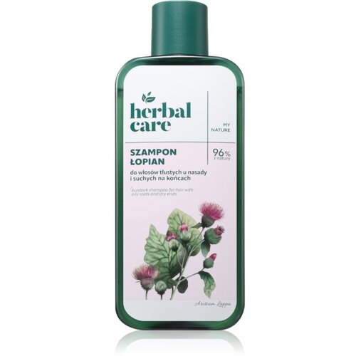Farmona Herbal Care Burdock &amp;scaron;ampon za mastno lasi&amp;scaron;če in suhe konice 330 ml Slike