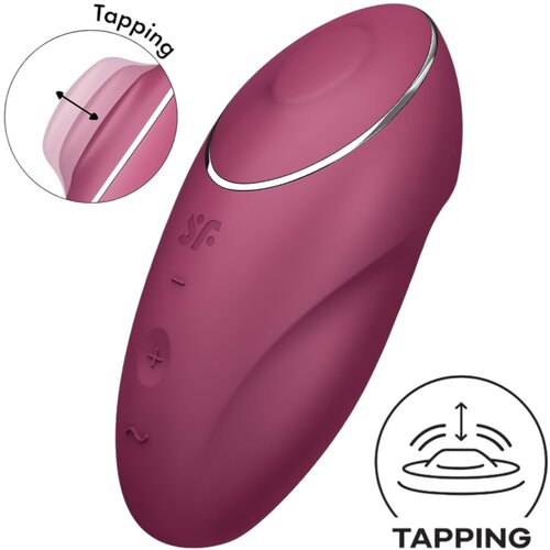 Satisfyer Tap &amp;amp; Climax 1 Red Slike