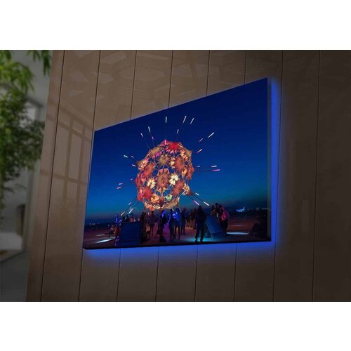 Wallity Slika sa LED osvetljenjem 4570DACTBURN-011, 45x70 cm Cene