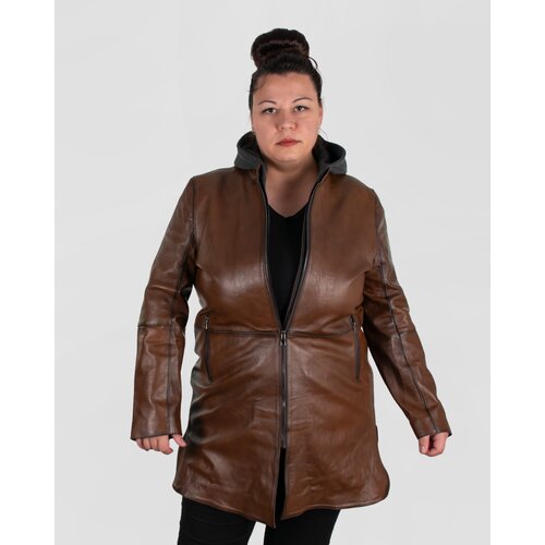 La Force Fashion ženska kožna jakna big rossa - braon Cene