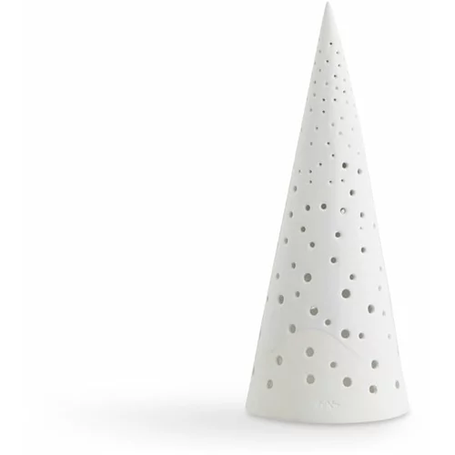 Kähler Design bijeli božićni svijećnjak od koštanog porculana Nobili, visina 25,5 cm