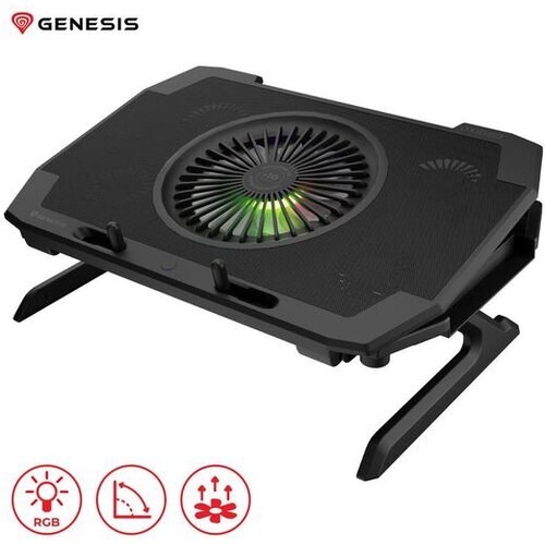 Genesis Oxid 850 Hladnjak za laptop 15.6"-17.3" 5 ventilatora, LED rasvjeta Cijene