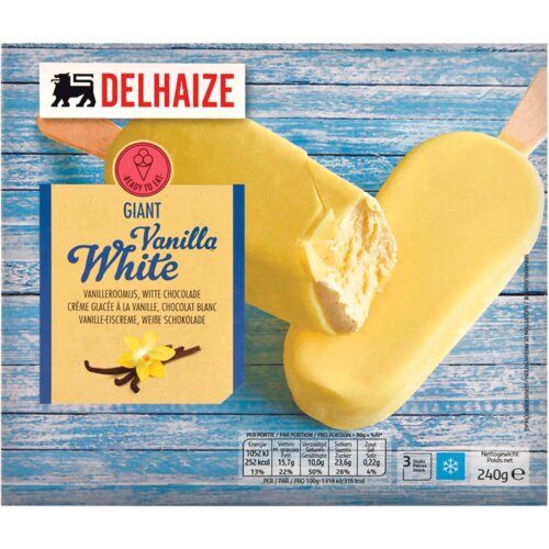 DELHAIZE sladoled bela čokolada 3x80g Cene