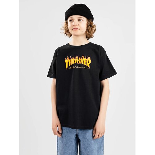 Thrasher Flame Kids Kids T-shirt black Cene