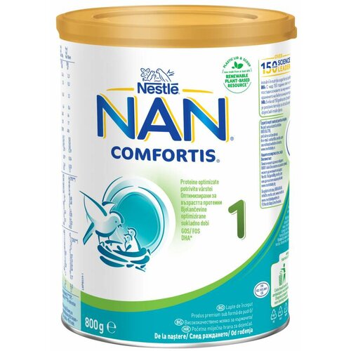 Nestle Nestlé NAN® comfortis 1, od 0 do 6 meseci, početno mleko za odojčad, limenka, 800 g Slike