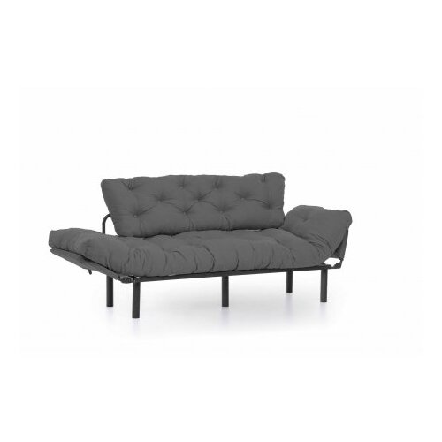  Sklopiva sofa Nitta 185x85x70cm Siva Slike